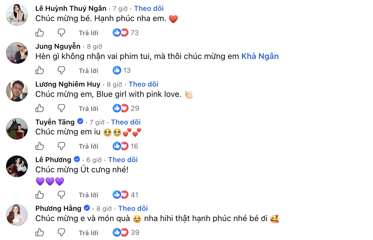 Cả showbiz ch&uacute;c mừng Khả Ng&acirc;n v&agrave; Nhan Ph&uacute;c Vinh th&agrave;nh đ&ocirc;i- Ảnh 4.