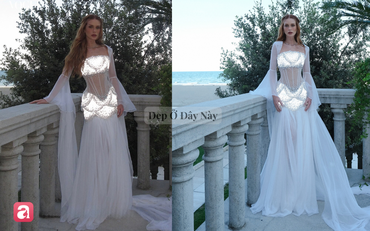 Đẳng cấp Haute Couture: Chiếc đầm 2.160 viên pha lê phát sáng khiến mỹ nhân như tiên nữ đời thực- Ảnh 3.