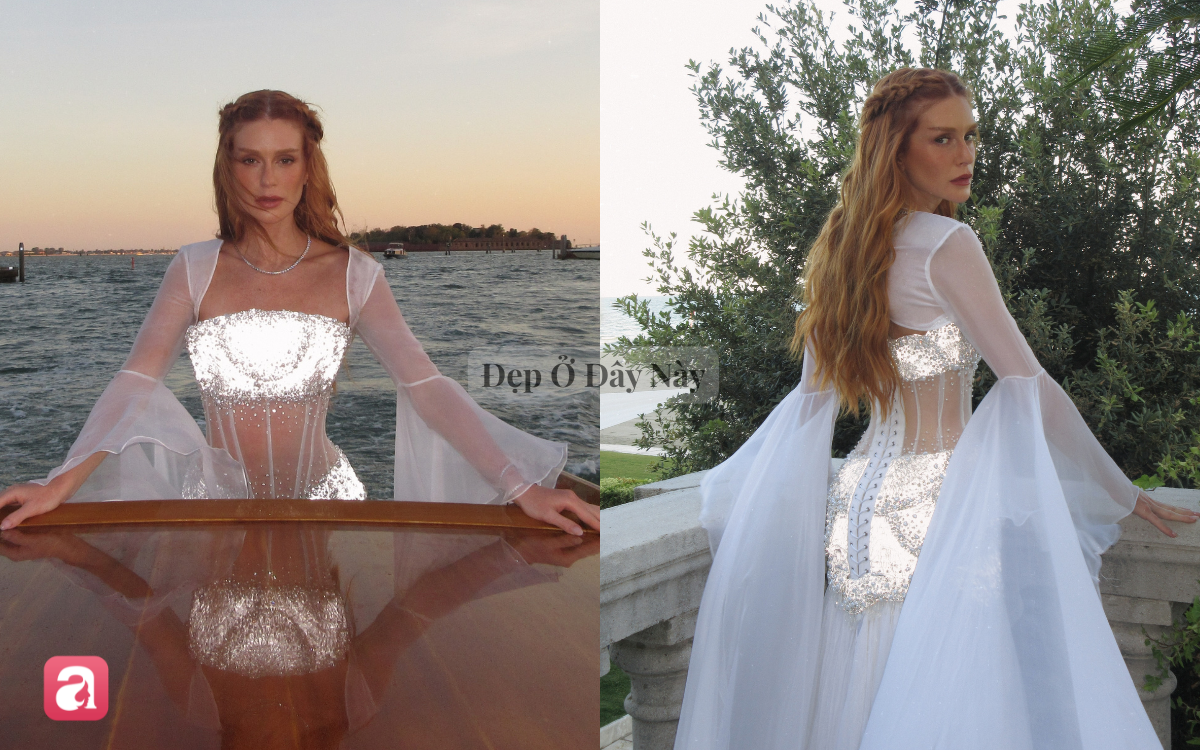 Đẳng cấp Haute Couture: Chiếc đầm 2.160 viên pha lê phát sáng khiến mỹ nhân như tiên nữ đời thực- Ảnh 4.