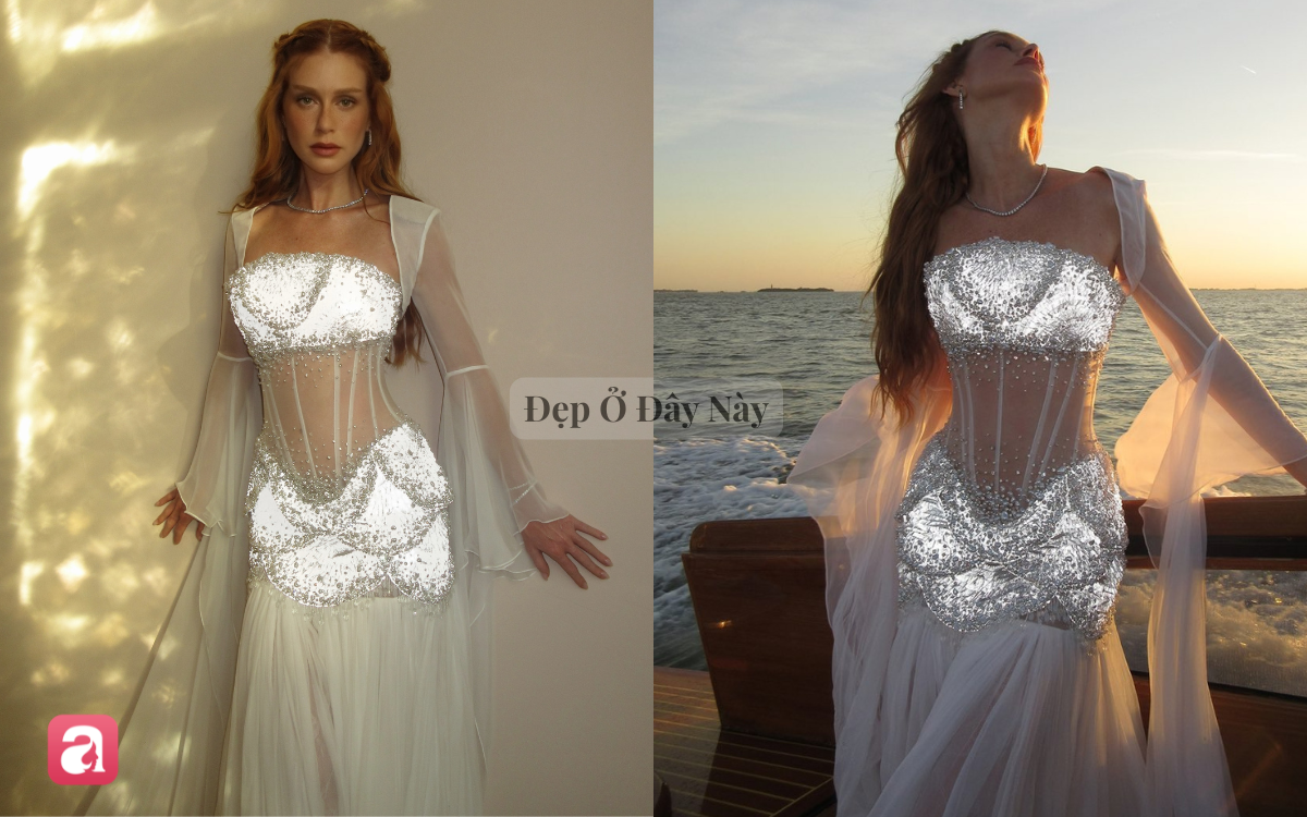 Đẳng cấp Haute Couture: Chiếc đầm 2.160 viên pha lê phát sáng khiến mỹ nhân như tiên nữ đời thực- Ảnh 5.