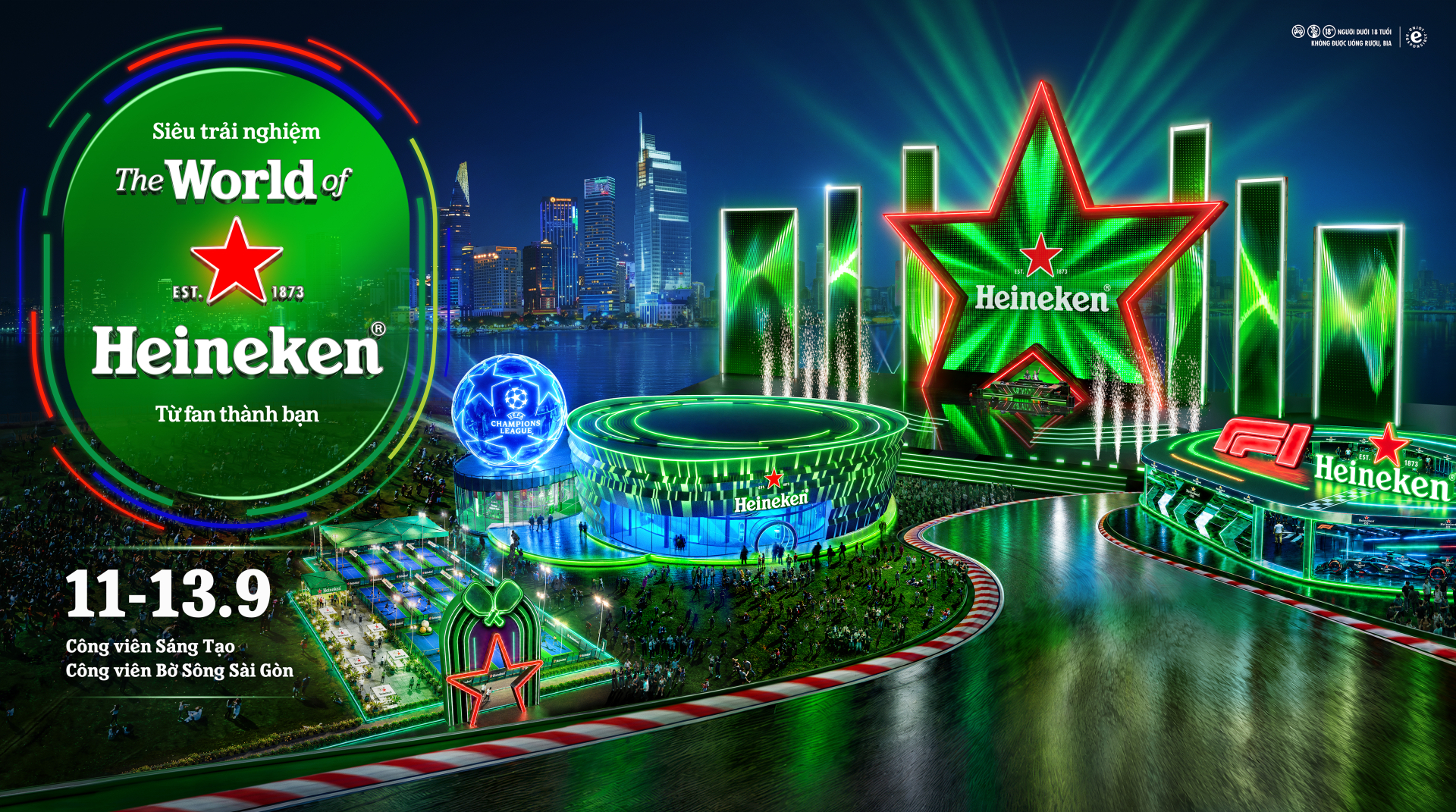 Lịch tr&igrave;nh 3 ng&agrave;y quẩy tại The World Of Heineken&reg;: chơi g&igrave; trước, mặc g&igrave; l&ecirc;n h&igrave;nh, canh giờ n&agrave;o để kh&ocirc;ng bỏ lỡ - Ảnh 2.