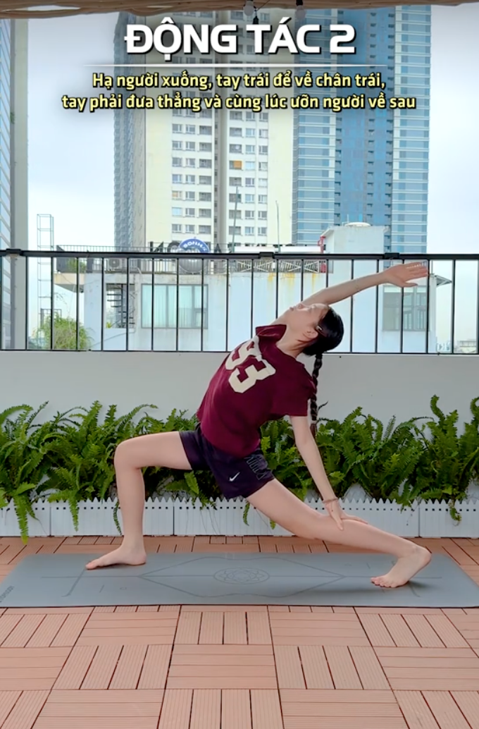 Con g&aacute;i Phương Trinh Jolie 13 tuổi cao gần 1m7, v&oacute;c d&aacute;ng nổi bật: H&eacute; lộ 5 ph&uacute;t tập luyện tại nh&agrave; khi tan học về, gi&uacute;p ch&acirc;n d&agrave;i mi&ecirc;n man ở tuổi dậy th&igrave;- Ảnh 7.
