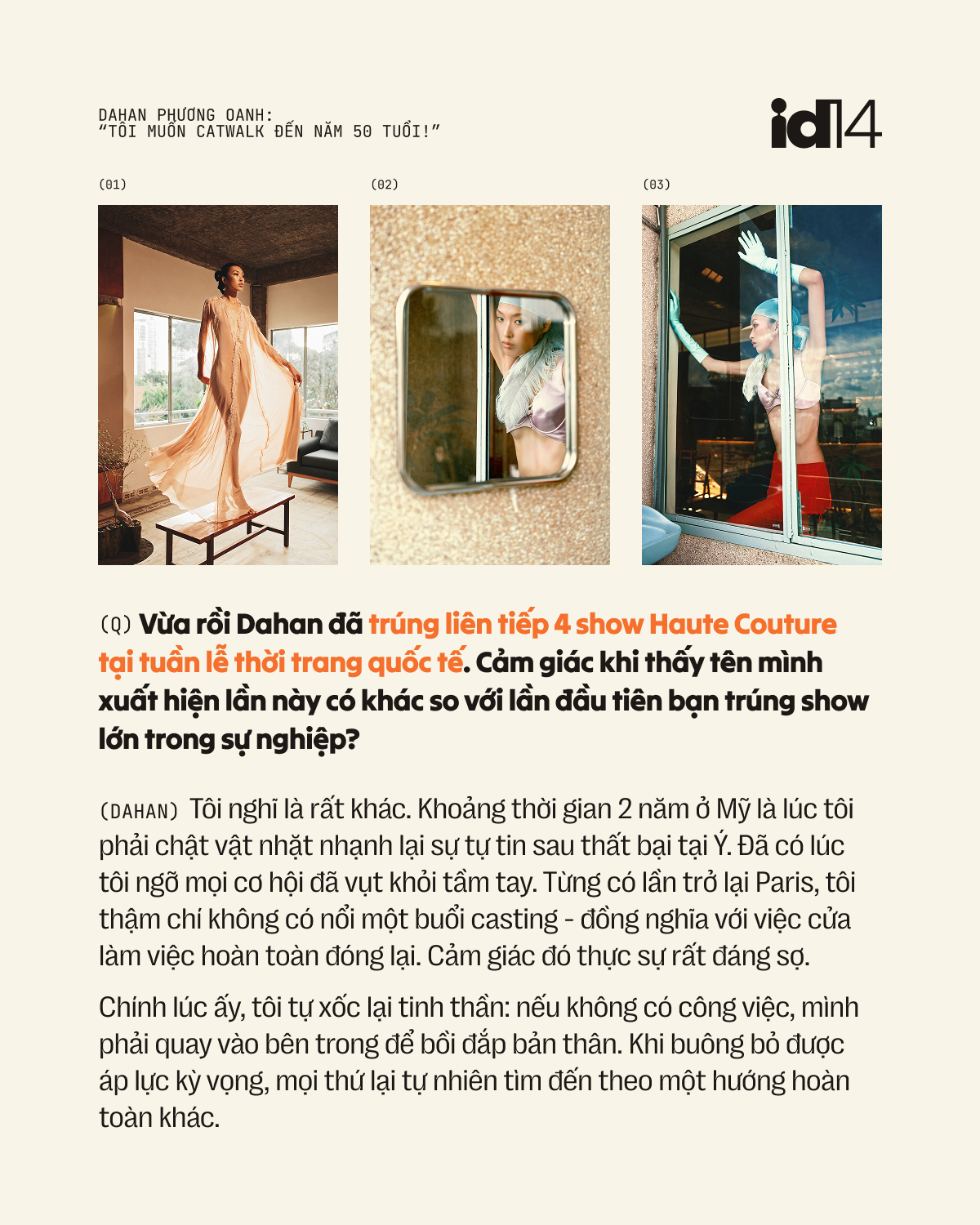 Dahan Phương Oanh: &ldquo;T&ocirc;i muốn catwalk đến năm 50 tuổi! - Ảnh 8.