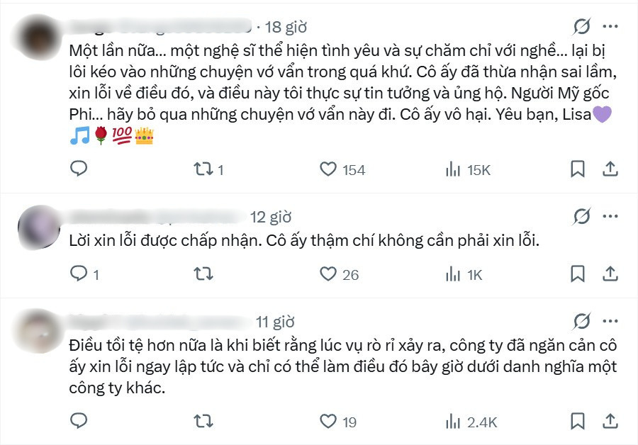 Lisa (BLACKPINK) xin lỗi v&igrave; ph&acirc;n biệt chủng tộc, phản ứng của netizen mới l&agrave; điều bất ngờ- Ảnh 3.