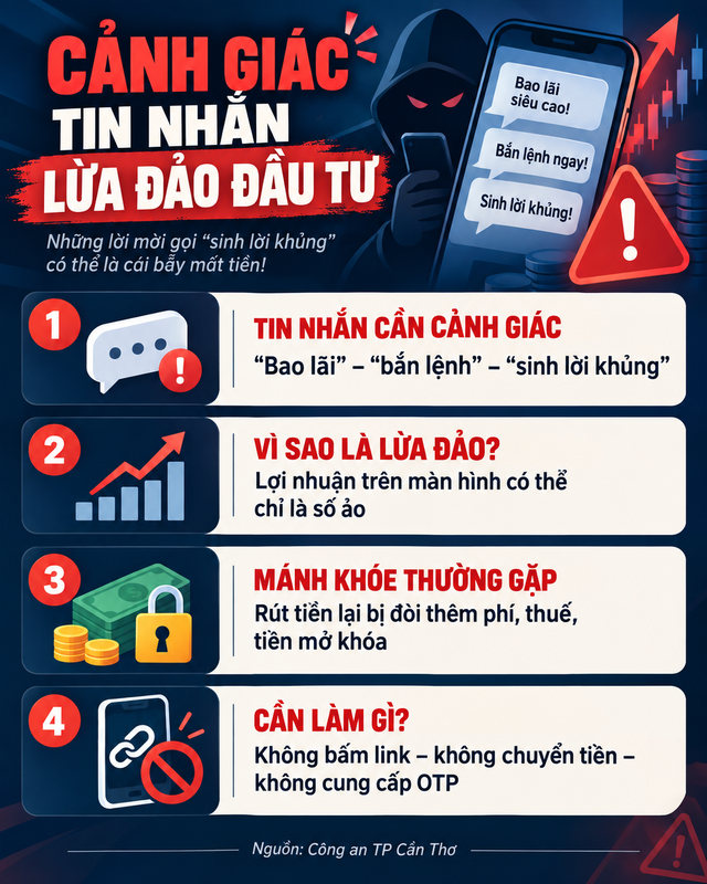 C&ocirc;ng an cảnh b&aacute;o tất cả người d&acirc;n nhận được tin nhắn với nội dung, đường link như sau- Ảnh 4.