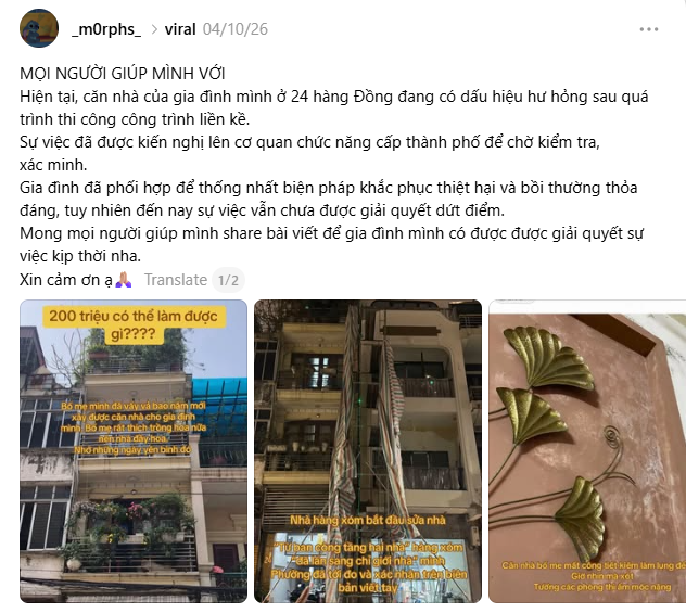 Nhà nứt, tường mốc do hàng xóm thi công: Ai là người "móc hầu bao" chi trả?- Ảnh 1.