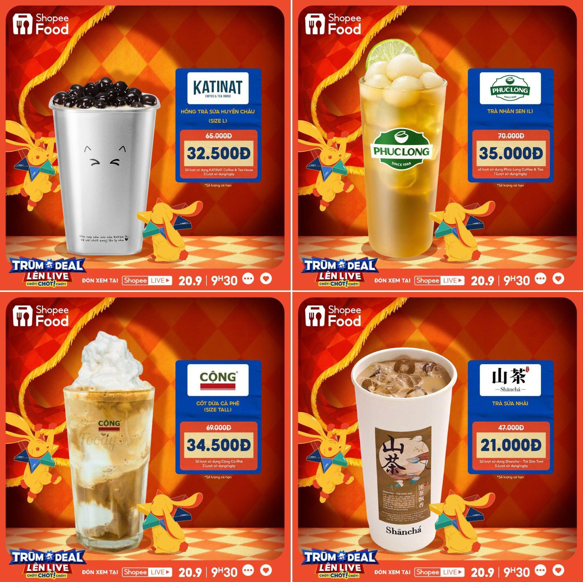 Chấn động m&ugrave;a Trung thu năm nay: ShopeeFood khao deal ph&aacute; cỗ giảm đến nửa gi&aacute; tại Tr&ugrave;m Deal L&ecirc;n Live 20/9 - Ảnh 1.