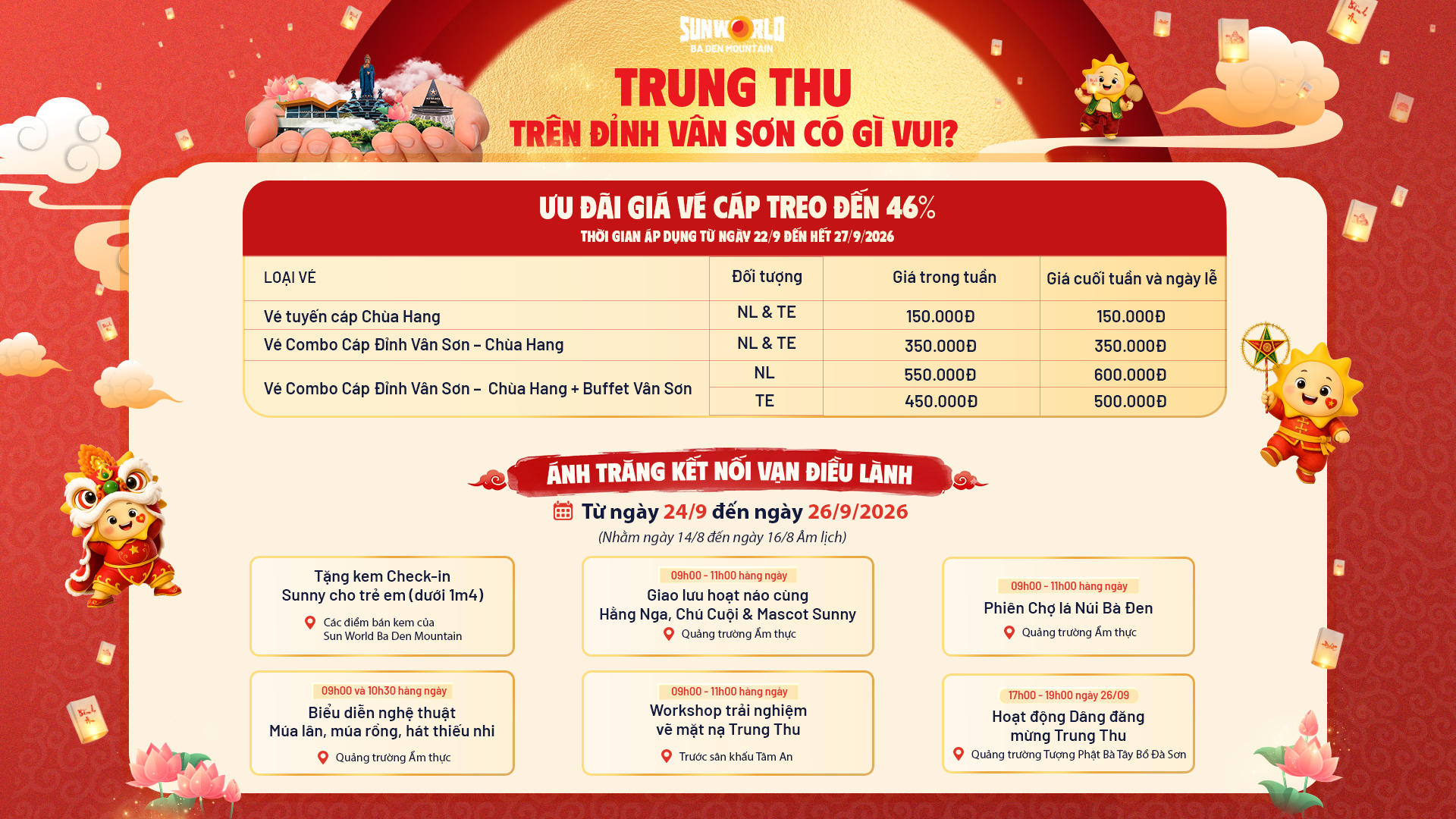 &rlm;Ưu đ&atilde;i đến 40% gi&aacute; v&eacute;, n&uacute;i B&agrave; Đen h&uacute;t kh&aacute;ch &rlm;           &rlm;với &rlm;           &rlm;chợ l&aacute; v&agrave; lễ hội n&ocirc;ng sản&rlm;           &rlm; c&oacute; tại T&acirc;y Ninh&rlm; - Ảnh 2.