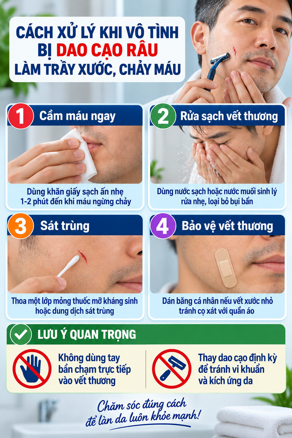 Lời khuy&ecirc;n cho người d&ugrave;ng dao cạo r&acirc;u: Rửa sạch bằng nước vẫn chưa đủ- Ảnh 2.