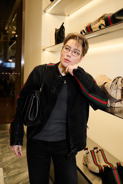 Huy Forum gây bất ngờ với diện mạo mới tại Gucci Primavera Party- Ảnh 3.