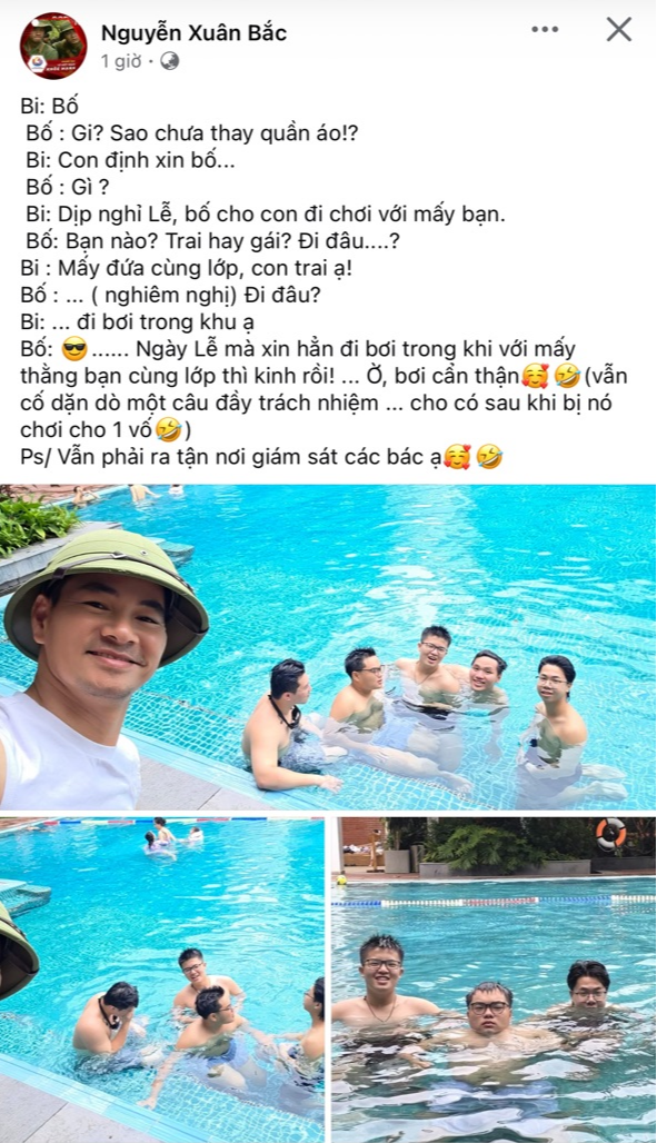 Con trai xin ph&eacute;p đi chơi với bạn, Cục trưởng Xu&acirc;n Bắc hỏi ngay 3 c&acirc;u - Ảnh 1.