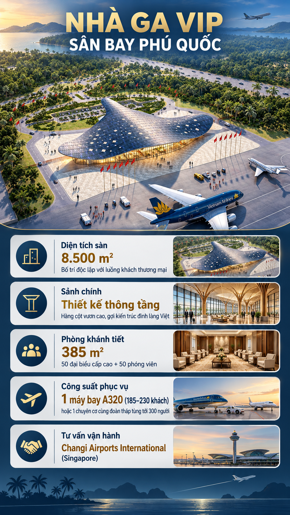 Chưa từng c&oacute;: Nh&agrave; ga s&acirc;n bay ở Việt Nam mang h&igrave;nh &ldquo;đại b&agrave;ng biển&rdquo;, chuy&ecirc;n đ&oacute;n c&aacute;c VVIP thế giới- Ảnh 4.