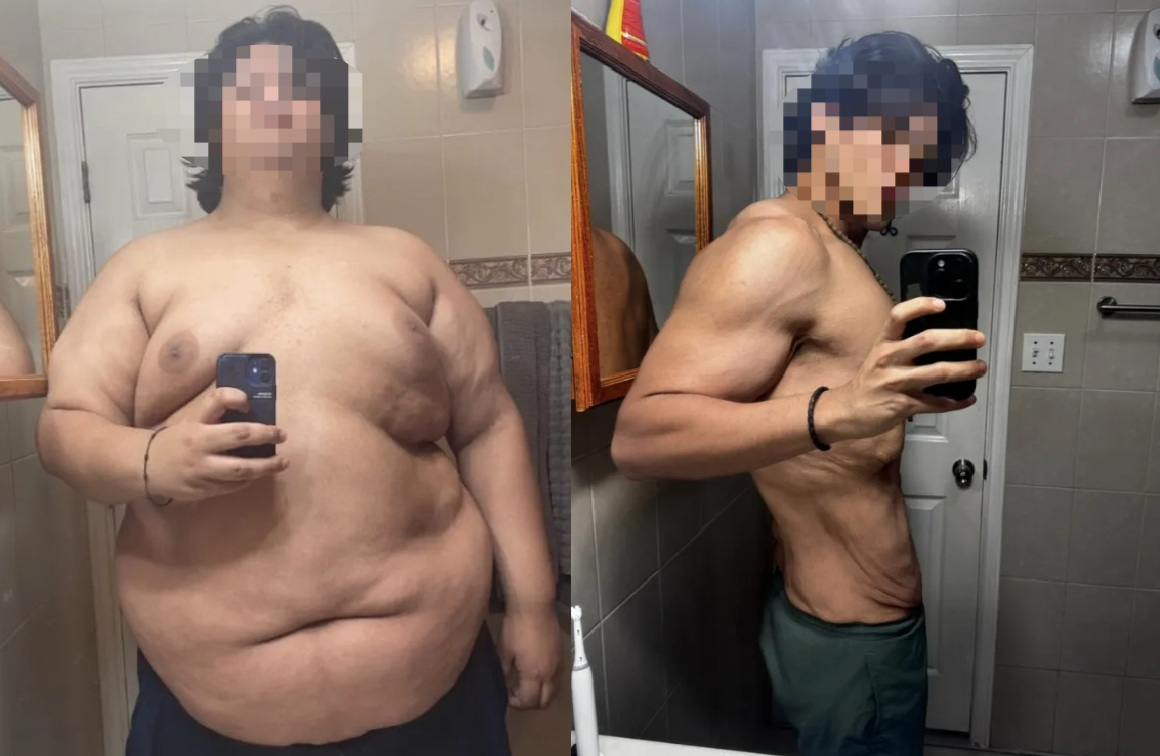 Từng nặng 210kg, ăn 8 quả trứng, 1 đĩa m&igrave; v&agrave;o bữa s&aacute;ng, ch&agrave;ng trai 22 tuổi giảm 124kg trong chưa đầy 3 năm chỉ nhờ 1 thay đổi - Ảnh 2.