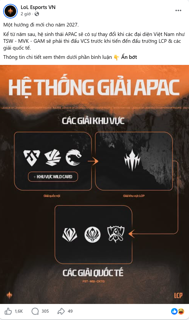 Các đội VCS đón tin mới nhưng cộng đồng LMHT Việt cảm xúc lẫn lộn- Ảnh 1.