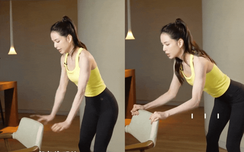 Tạm biệt tình trạng ngồi nhiều bị lép mông: Cùng Lý Nhược Đồng tập luyện săn chắc vòng 3 chỉ với một chiếc ghế- Ảnh 3.