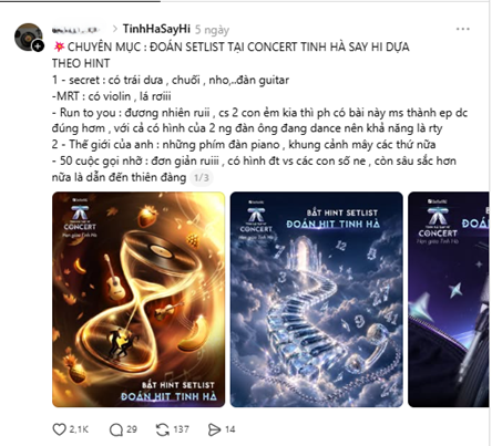 Bắt hint setlist chính thức tại concert Tinh Hà “Say Hi” cùng kim chủ TPBank - Ảnh 1.