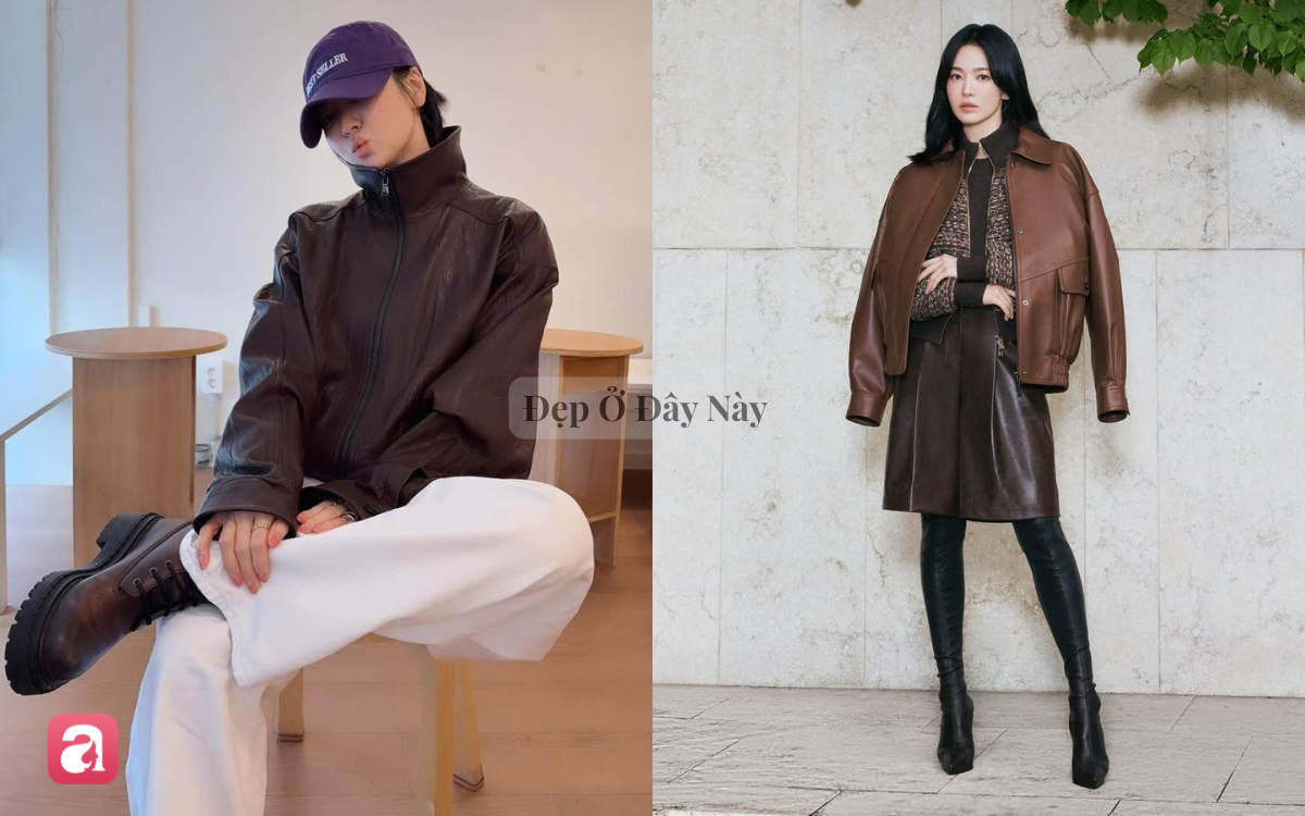 &Aacute;o kho&aacute;c da: Item hack tuổi gi&uacute;p Song Hye Kyo trẻ trung hơn trong m&ugrave;a thu - Ảnh 2.