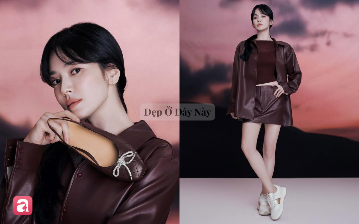 &Aacute;o kho&aacute;c da: Item hack tuổi gi&uacute;p Song Hye Kyo trẻ trung hơn trong m&ugrave;a thu - Ảnh 6.