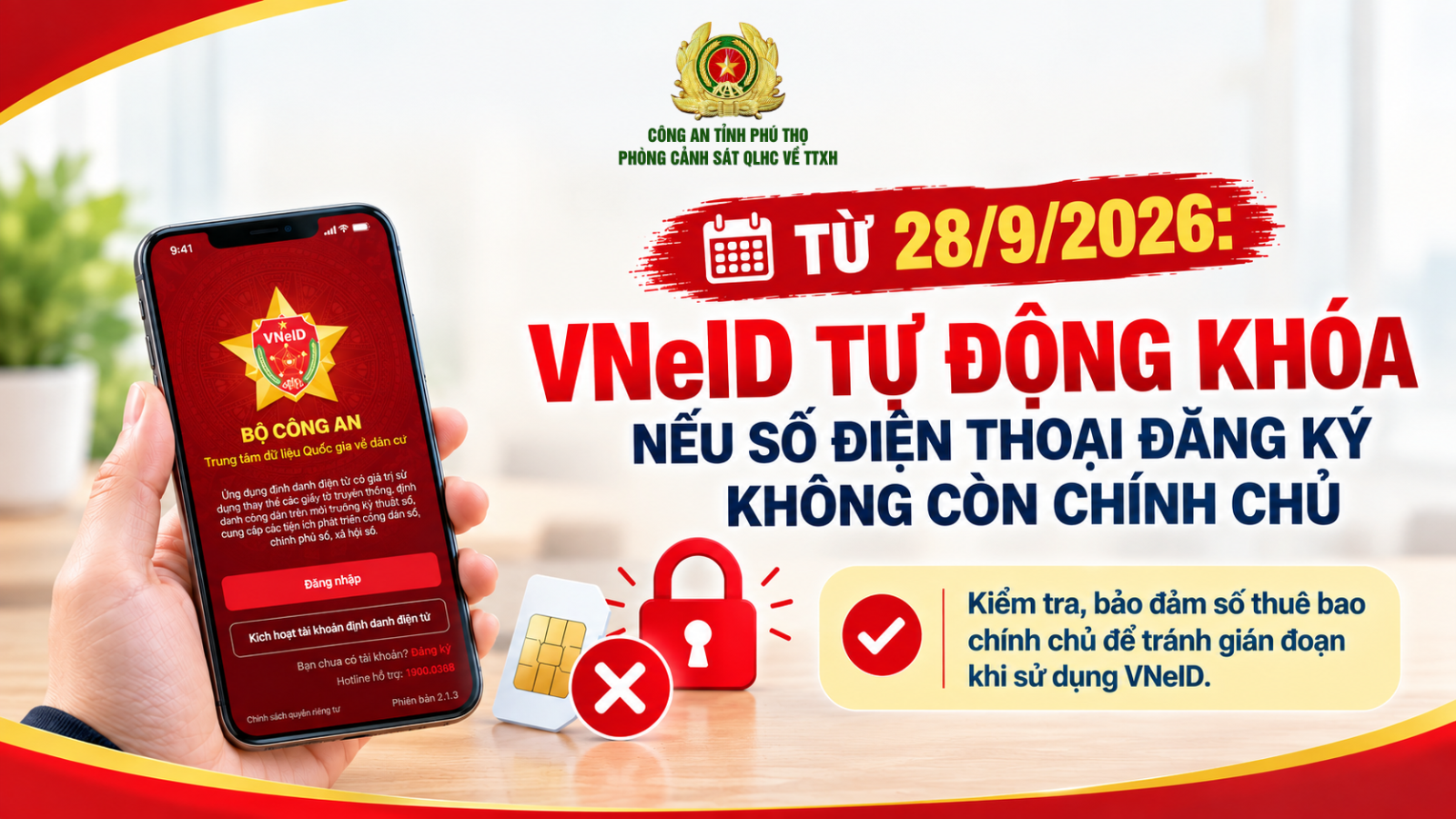 Từ ngày 28/9, VNeID tự động khóa tài khoản định danh điện tử trong trường hợp sau- Ảnh 1.