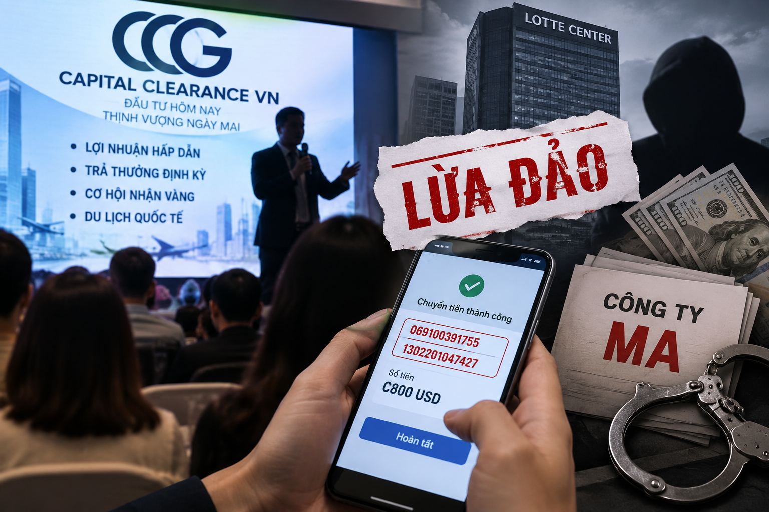 Người d&acirc;n n&agrave;o từng chuyển tiền v&agrave;o 2 số t&agrave;i khoản 069100391755 v&agrave; 1302201047427, khẩn trương đến C&ocirc;ng an tr&igrave;nh b&aacute;o- Ảnh 1.