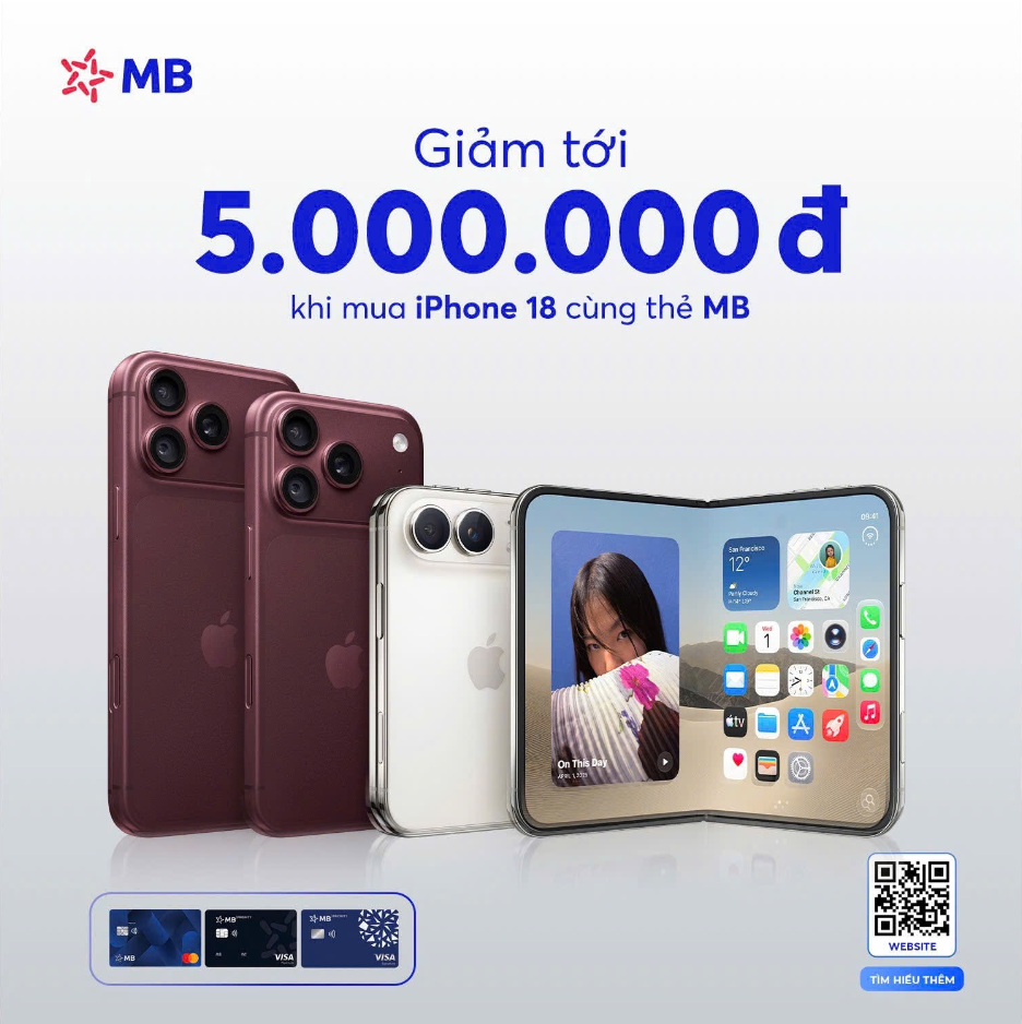 Người muốn mua iPhone 18 chú ý: Thanh toán bằng thẻ VIB, Techcombank, BIDV, VPBank, MB, Sacombank được giảm tối đa bao nhiêu?- Ảnh 2.