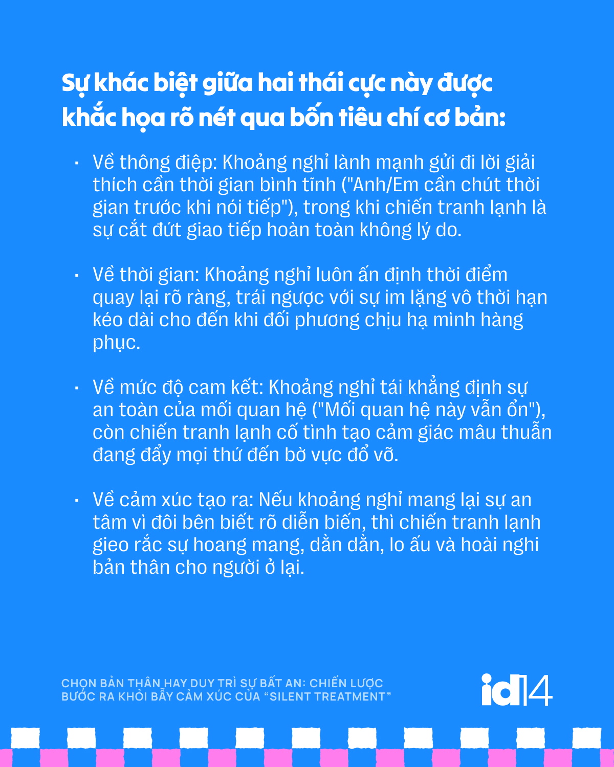 Chọn bản thân hay duy trì sự bất an: Chiến lược bước ra khỏi bẫy cảm xúc của “silent treatment” - Ảnh 6.