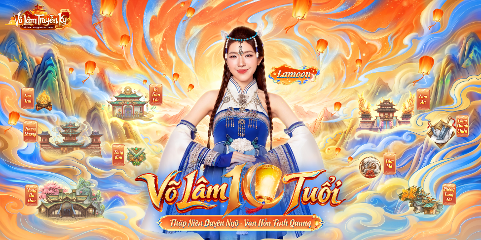 Lamoon bùng nổ visual trong tạo hình Chân Nhi, cùng Võ Lâm Truyền Kỳ Mobile đón đại tiệc sinh nhật 10 tuổi - Ảnh 1.