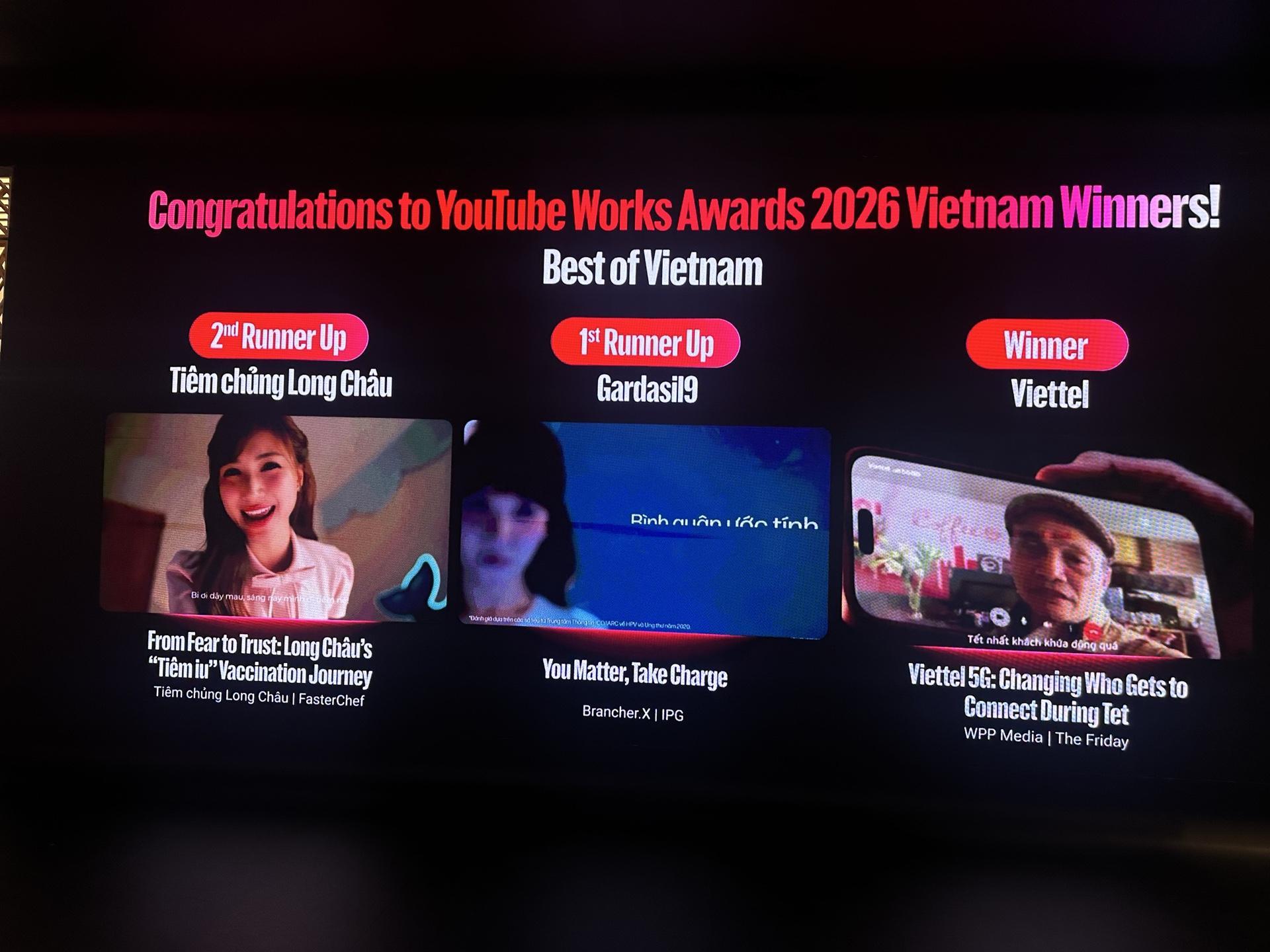 &rlm;Long Ch&acirc;u gi&agrave;nh giải thưởng Top 3 &ldquo;Best of Vietnam&rdquo; tại YouTube Works Awards Vietnam 2026&rlm;         &rlm; &rlm; - Ảnh 4.