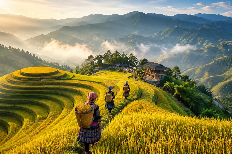 Việt Nam c&oacute; địa điểm lọt TOP "sắc m&agrave;u nhất thế giới&rdquo;: Người d&acirc;n l&agrave;m du lịch tr&ecirc;n&nbsp;853 ha ruộng bậc thang, MICHELIN cũng phải vinh danh- Ảnh 6.
