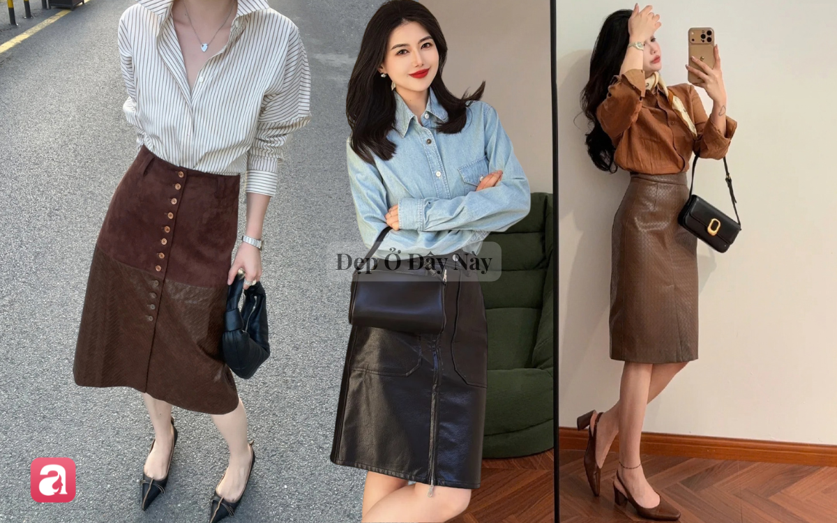 Ch&acirc;n v&aacute;y da với &aacute;o sơ mi: Combo l&ecirc;n đồ chuẩn "old money" rất hợp với m&ugrave;a thu - Ảnh 1.