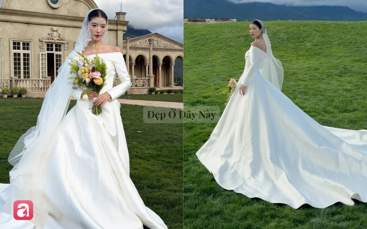 Đầm cưới hào môn của Hề Mộng Dao thành hot trend tại Trung Quốc, hội nàng dâu mới thi nhau học theo- Ảnh 4.