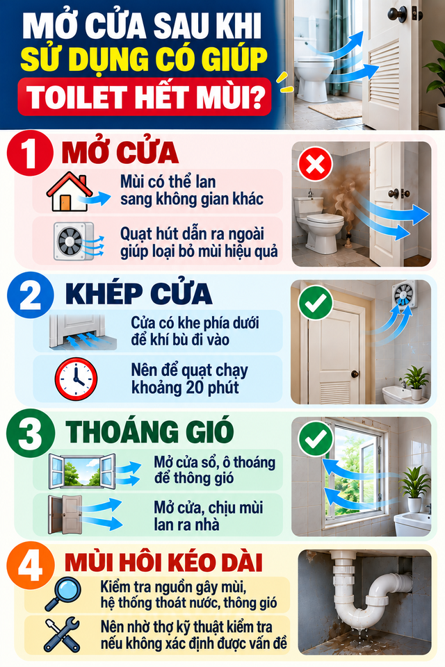 Giải ph&aacute;p "tho&aacute;t m&ugrave;i" sau khi đi vệ sinh- Ảnh 3.