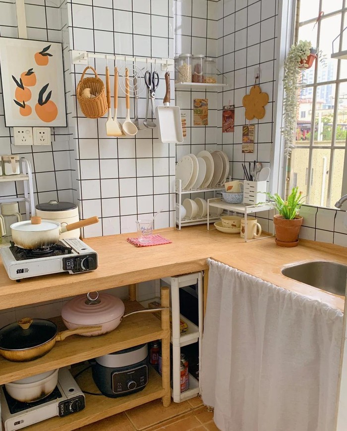 Thu&ecirc; căn hộ 40m2 gi&aacute; 3,9 triệu/th&aacute;ng, c&ocirc; g&aacute;i chi gần 20 triệu cải tạo: Th&agrave;nh quả kh&ocirc;ng thể ch&ecirc;!- Ảnh 7.