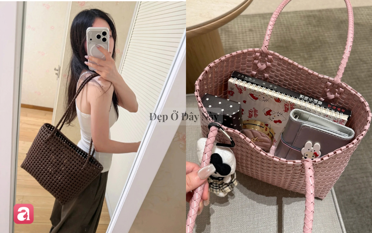 T&uacute;i m&acirc;y đan nh&igrave;n mộc mạc m&agrave; cực sang chuẩn "old money", bảo sao hội s&agrave;nh điệu thi nhau diện- Ảnh 5.