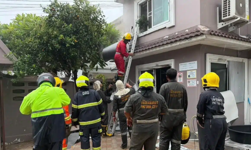 Trang trại cần sa ở Thái Lan bốc cháy, khói độc lan cả khu phố khiến nhiều người đau đầu, chóng mặt- Ảnh 1.