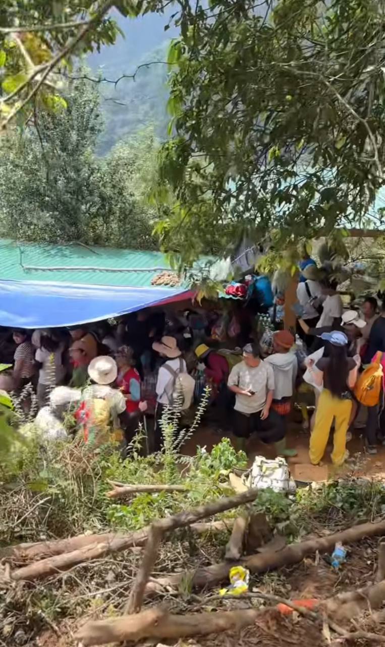 Gallery - Tà Chì Nhù mùa hoa Chi Pâu: Leo gần 3.000 m vẫn phải xếp hàng, du khách sợ tắc đường đến toát mồ hôi - image 7
