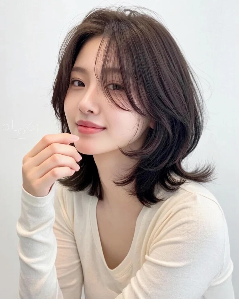 2026 chuộng t&oacute;c ngắn tự nhi&ecirc;n, tỉa nhẹ: 8 gợi &yacute; gi&uacute;p che g&ograve; m&aacute; v&agrave; l&agrave;m gọn đường viền h&agrave;m- Ảnh 3.