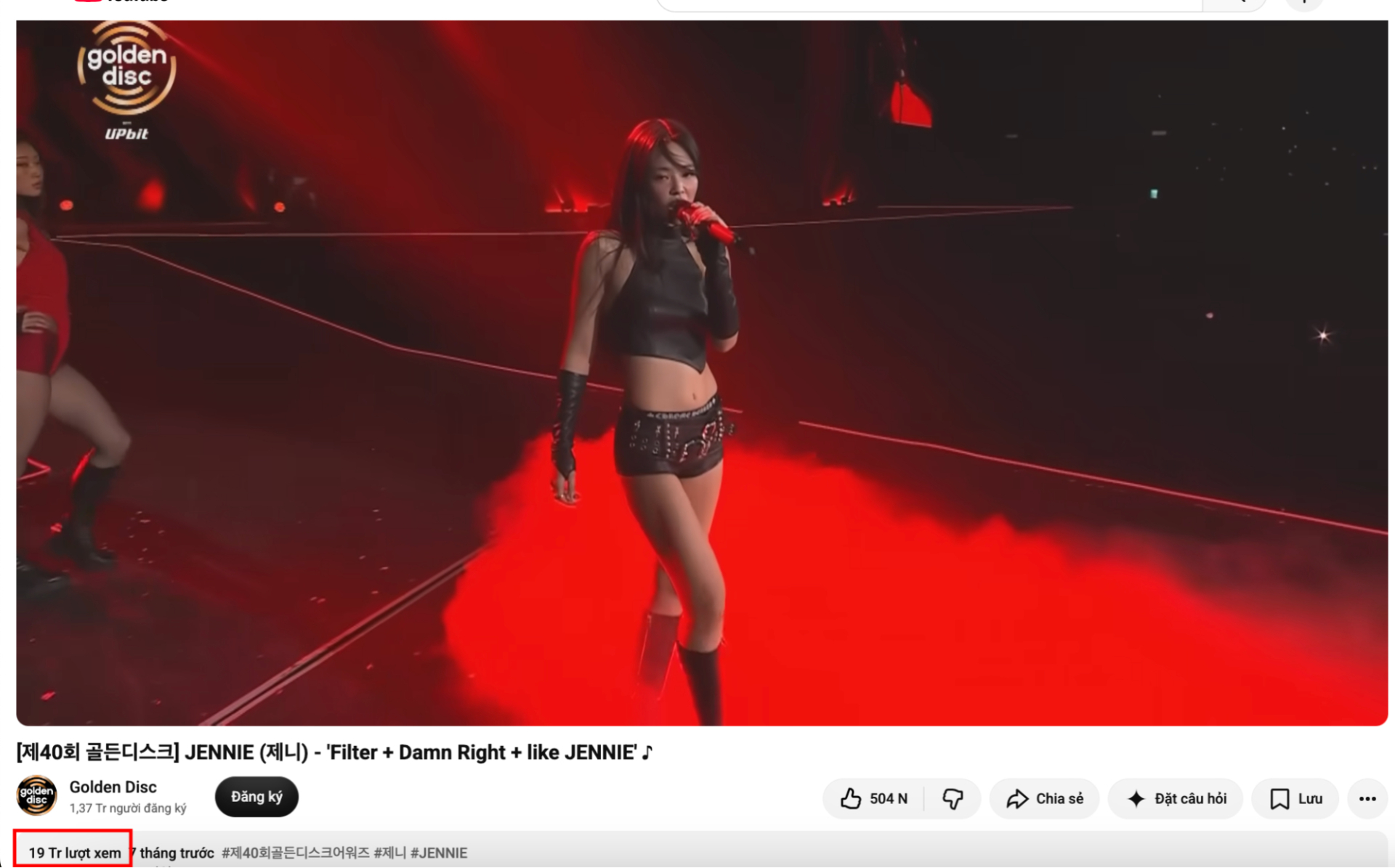 19 triệu lượt xem Jennie (BLACKPINK) &ldquo;đốt mắt&rdquo; tại GDA 2026, đẳng cấp thần tượng to&agrave;n năng khỏi b&agrave;n c&atilde;i - Ảnh 4.