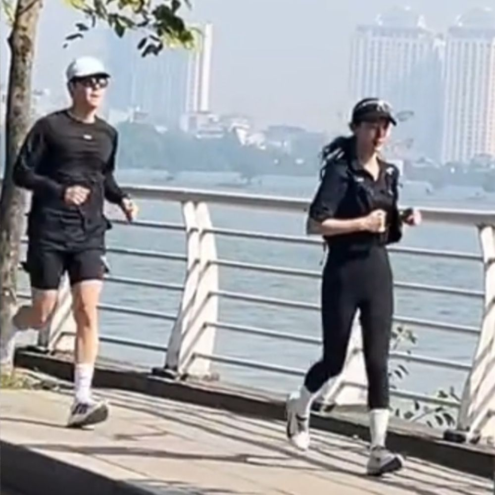 Cặp trai t&agrave;i g&aacute;i sắc &acirc;m thầm chạy bộ c&ugrave;ng nhau, visual qua "camera chạy bằng cơm" g&acirc;y sốt Việt Nam- Ảnh 2.
