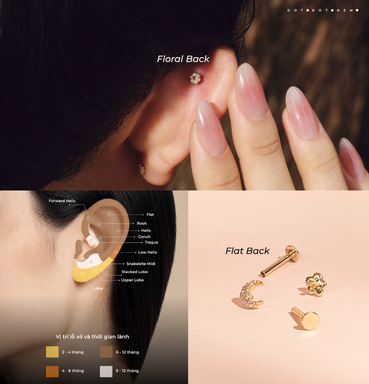 Golden Ear Map: Gợi &yacute; 5 tọa độ tr&ecirc;n v&agrave;nh tai, b&iacute; quyết đu trend mini stud chuẩn gu - Ảnh 3.