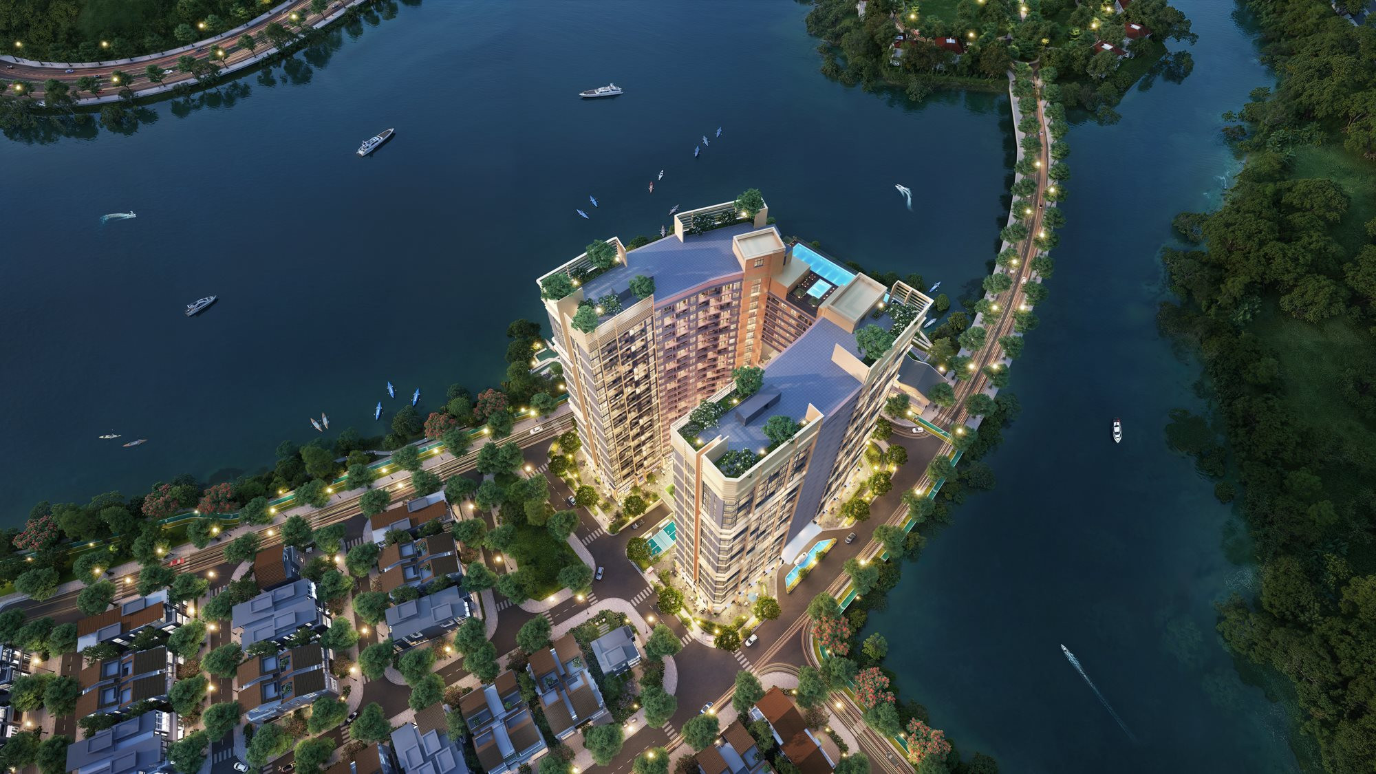 Ngắm đại dự &aacute;n của Sun Group nối 3 h&ograve;n đảo đầu ti&ecirc;n ở Việt Nam: Rộng 227 ha, gi&aacute;p trung t&acirc;m h&agrave;nh ch&iacute;nh v&agrave; phố kh&ocirc;ng ngủ b&ecirc;n s&ocirc;ng- Ảnh 9.