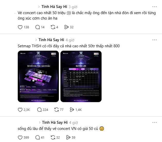 Tinh H&agrave; Say Hi b&aacute;n v&eacute; concert: Cao nhất 50 triệu đồng- Ảnh 4.