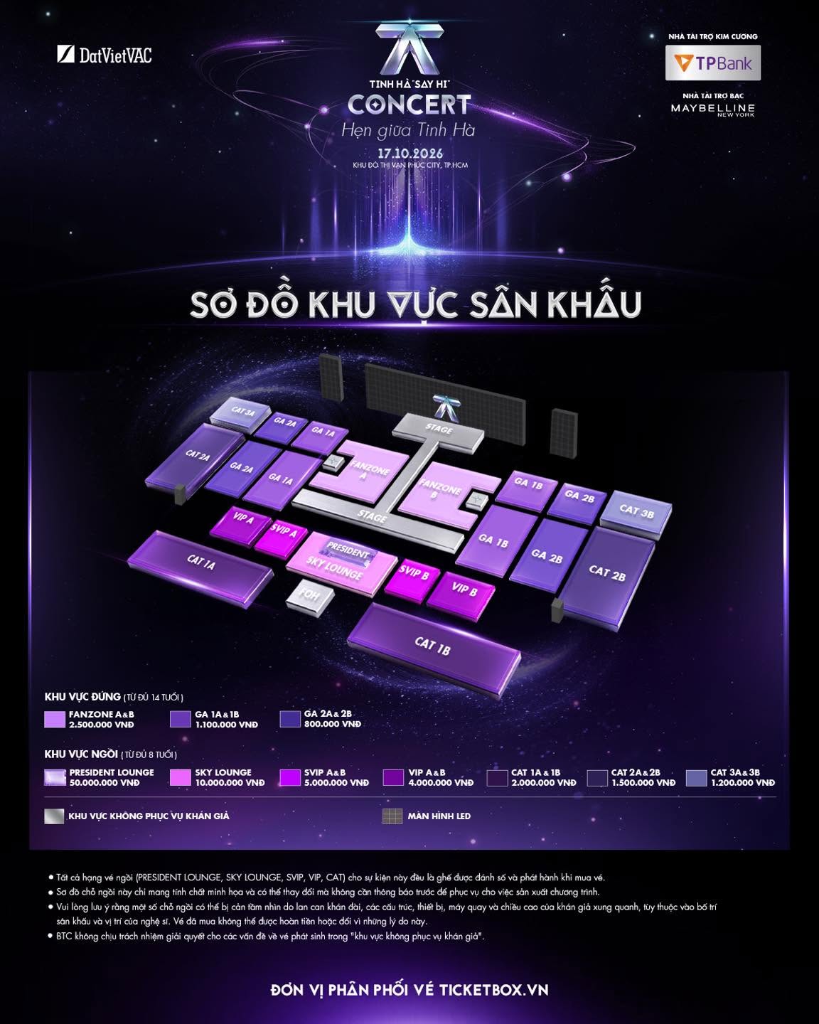 Tinh H&agrave; Say Hi b&aacute;n v&eacute; concert: Cao nhất 50 triệu đồng- Ảnh 2.