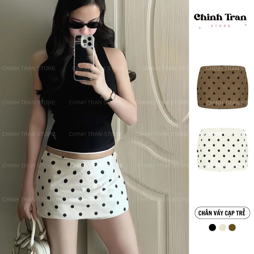 Chân váy chấm bi và những cách phối đồ mang tinh thần old money cổ điển, nhẹ nhàng - Ảnh 4.