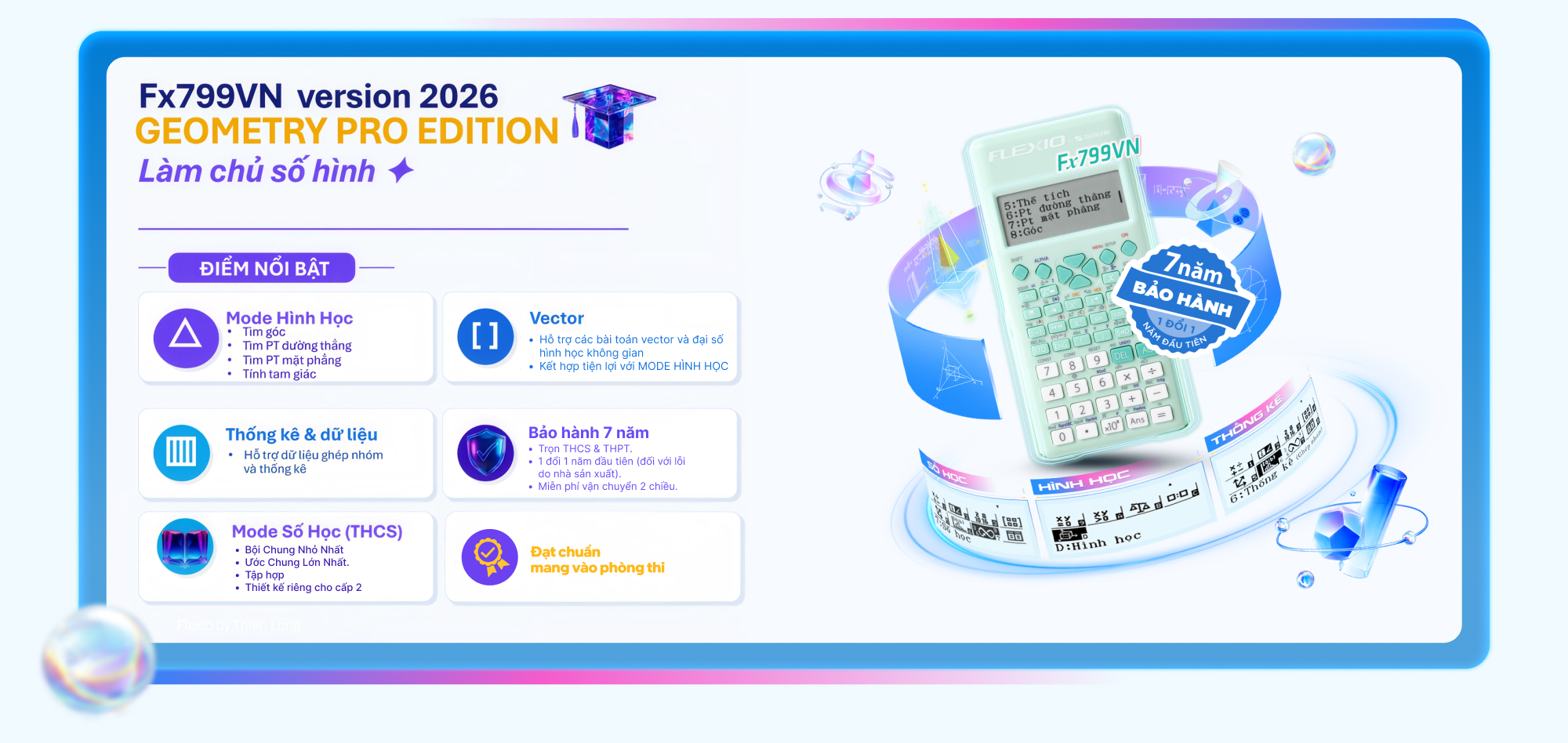 Flexio tung phiên bản mới Flexio Fx799VN Geometry Pro Edition, làm chủ số hình, khởi động năm học mới chủ động theo cách riêng - Ảnh 2.