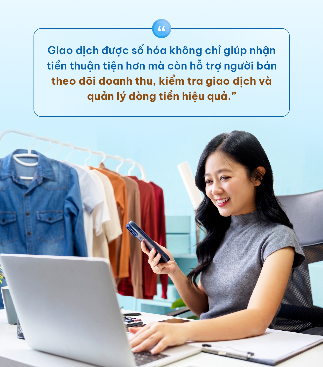 Điện thoại trong tay, linh hoạt nhận thanh to&aacute;n c&ugrave;ng SACOMBANK PAY - Ảnh 4.