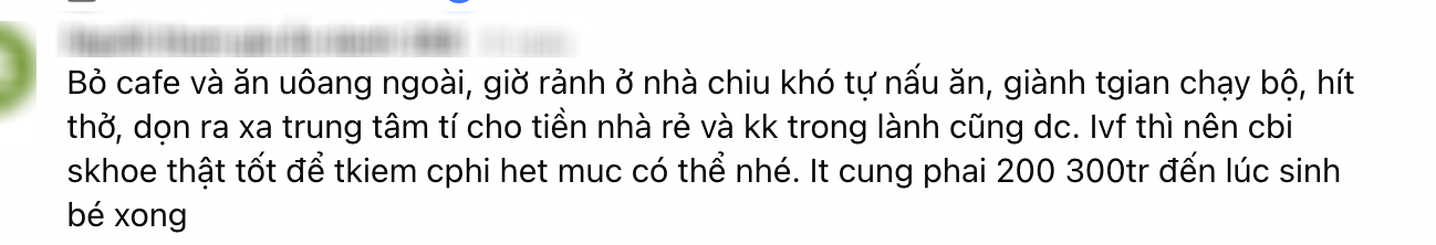 36 tuổi mất việc, thu nhập từ 25 triệu về 0: Nh&igrave;n bảng chi ti&ecirc;u mới thấy &aacute;p lực của cặp vợ chồng đang gom tiền l&agrave;m IVF- Ảnh 6.