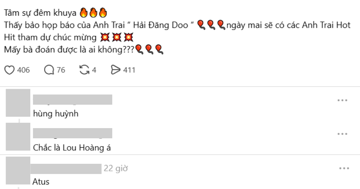 Chỉ c&oacute; 1 nghệ sĩ dự sự kiện của Hải Đăng Doo hậu scandal - Ảnh 2.