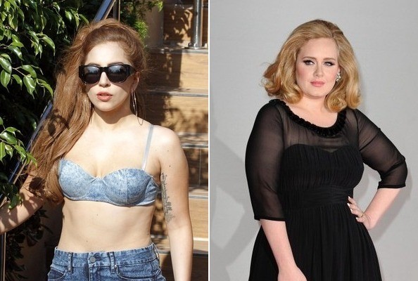 Gaga nổi đóa khi không ai chê Adele béo phì 1