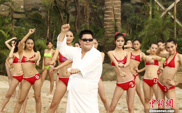 Người đẹp Trung Quốc nhảy “Gangnam Style” sexy hơn gái Hàn 7